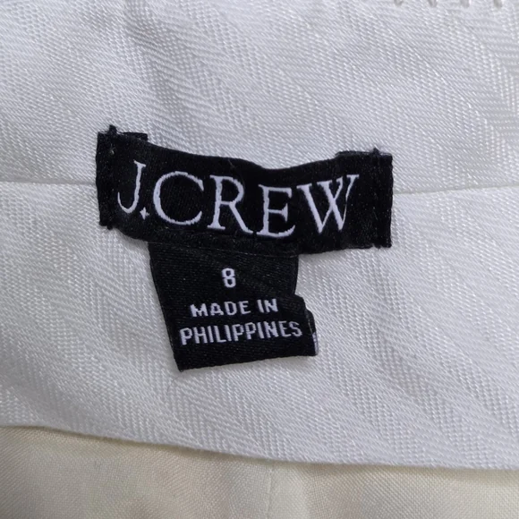 J Crew Cuffed Wide Leg Trouser Pants Luster Canvas Butter Yellow Size 8 - Picture 9 of 13